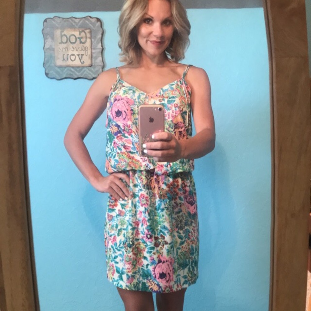 Floral mini dress